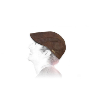 boina de cuero de cabra Stetson Ivy cap Goatskin chestnut